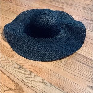 Black Floppy Hat